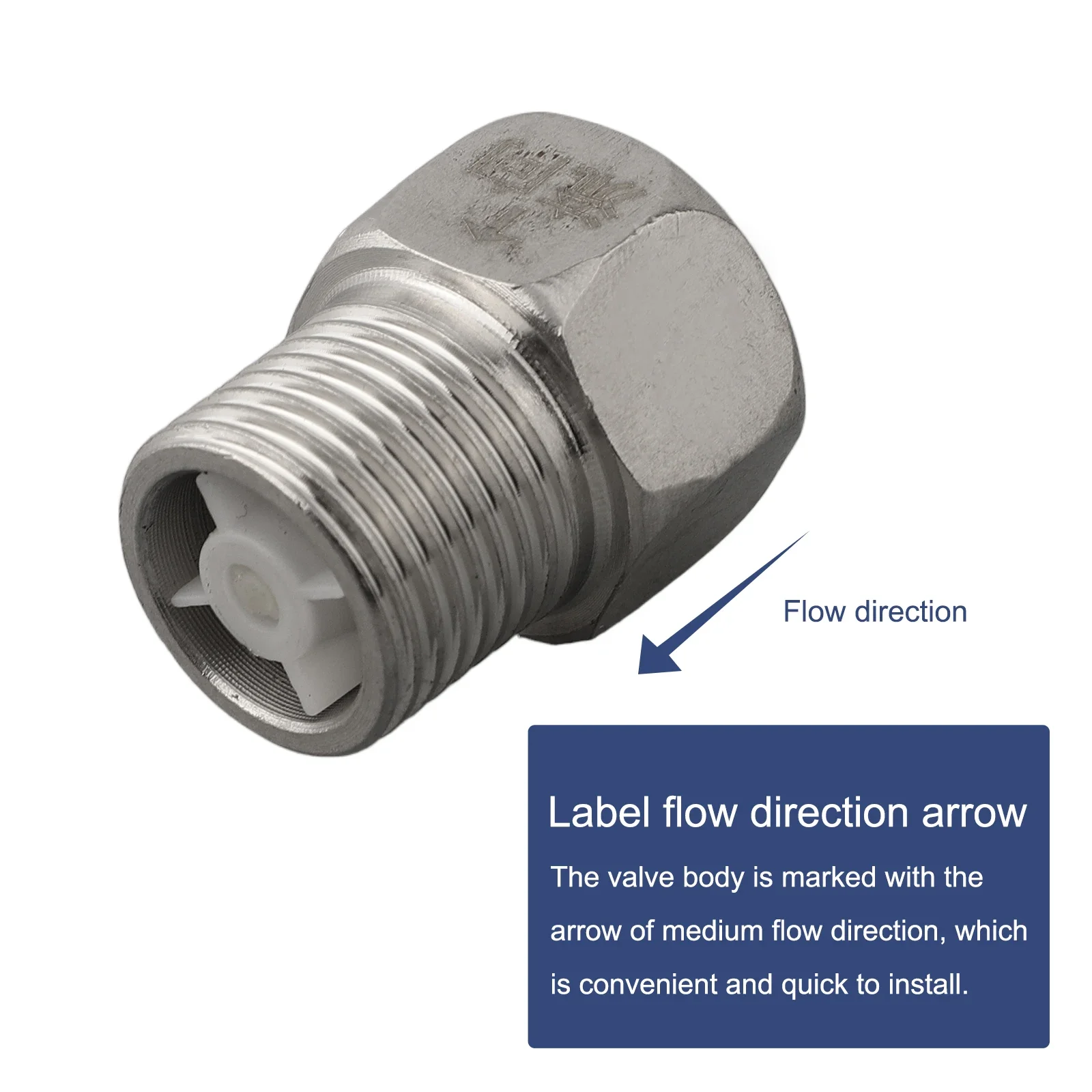 New Practical High Quality Check Valves Non-Return Reliable Replacement Spare Parts 1Way Accessory Check Valve