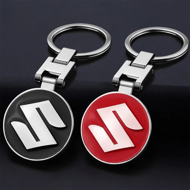 

1Pc Car Key Chain Keyring Pendant Metal Keychain Holder For Suzuki Swift Samurai Vitara SX4 Jimny Alto Kaiser Ingnis Accessories