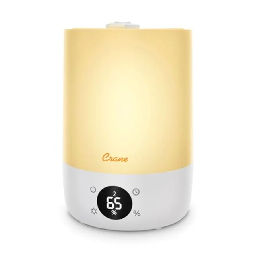 

Ultra-Quiet 3-in-1 Humidifier, Essential Oil Aroma Diffuser and Soothing Sleep Light - Compact.2 Capacity with Adjustable Night
