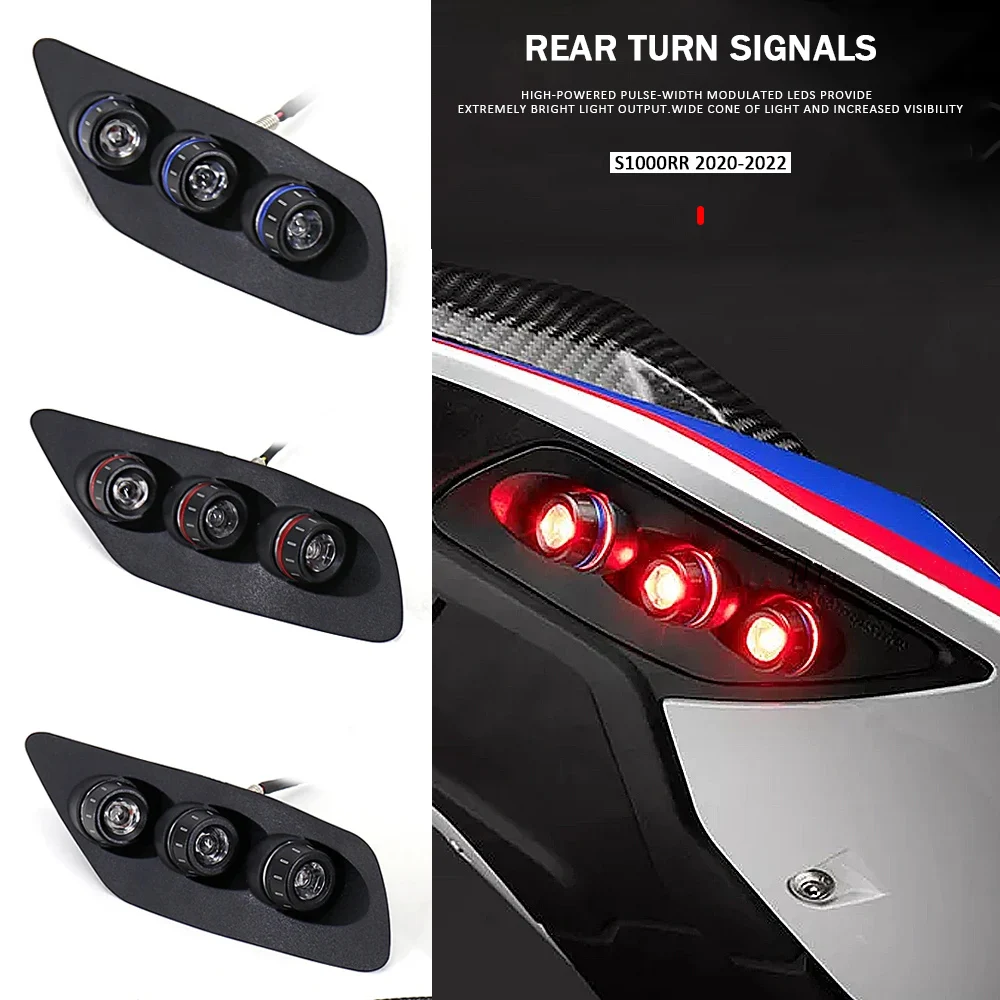 

Светодиодный задний указатель поворота для мотоцикла, лампа-мигалка, аксессуар для BMW S1000RR S1000RR S 1000 RR 2020 2021 2022
