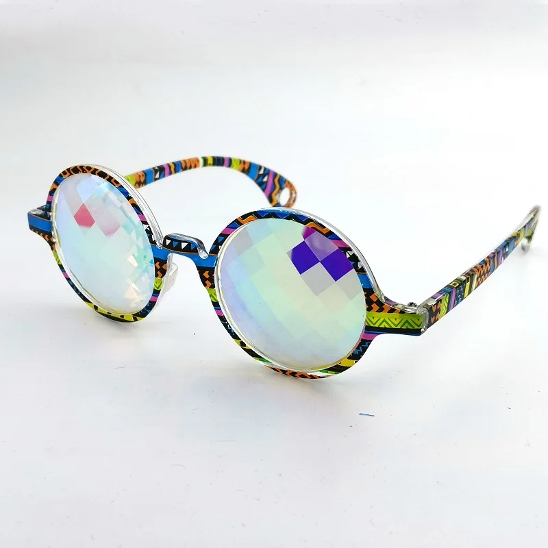 Novelty squar prism kaleidoscope glasses