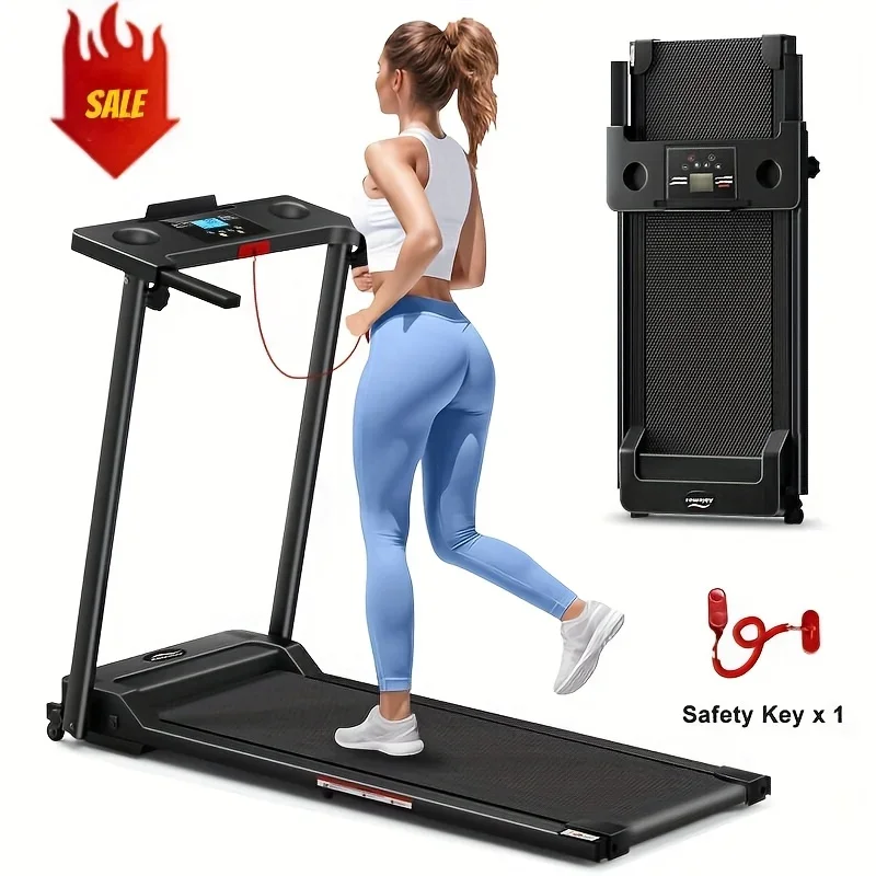 

Yebing, Factory Wholesale Portable Electric Treadmills Space-Saving Indoor Foldable Treadmills for Home Use, Without Battery