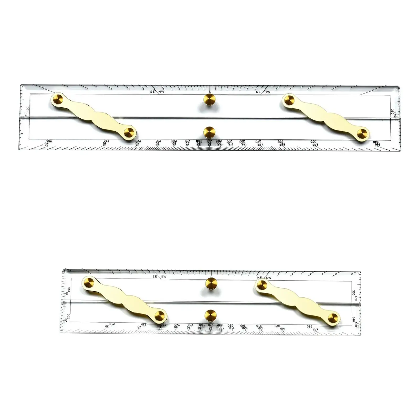 Navigation Parallel Ruler Easy to Use Multi Purpose Great Transparent Measurement Tool for School Artists Student Drawing Boat