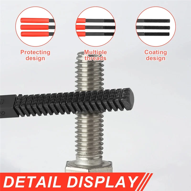 

【Flash-Deal!】High Hardness Thread File Portable Multipurpose Metric Thread Restorer File Thread Repair Tool For Stud Bolt Screw