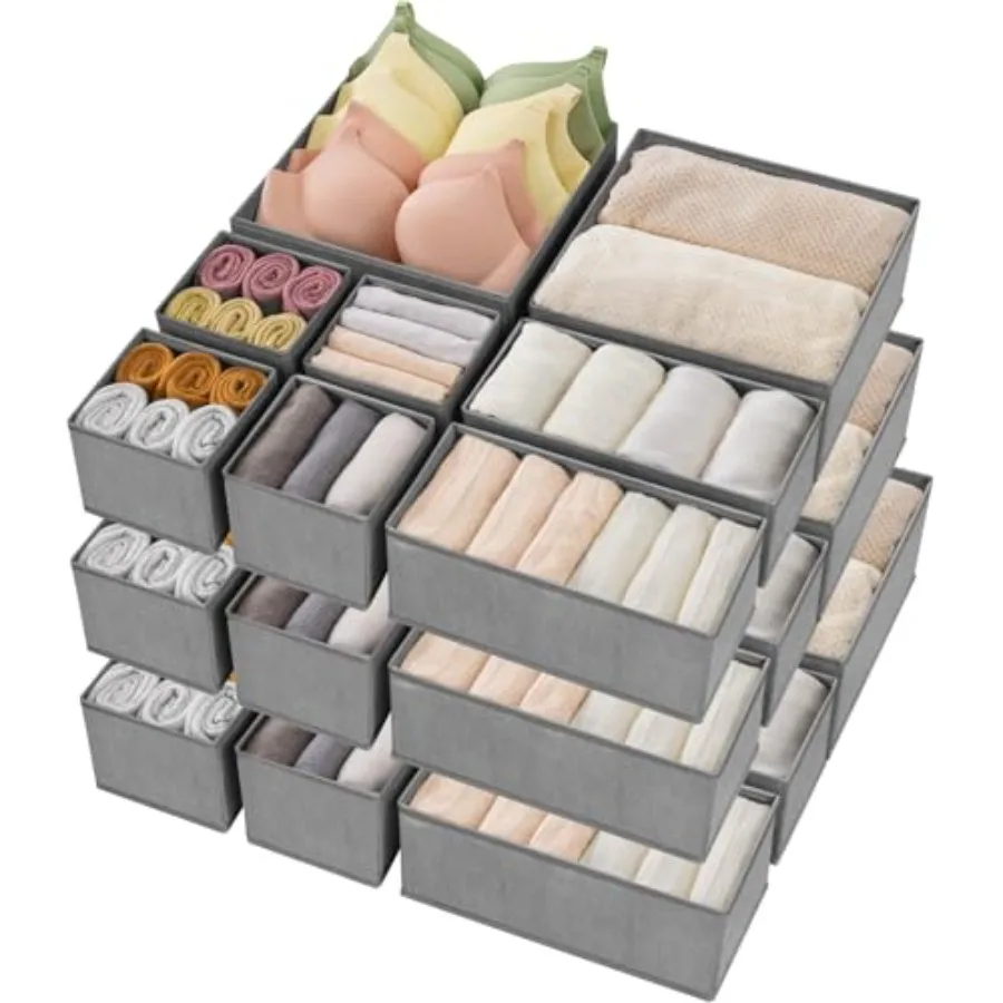 

Drawer Organizer Clothes, Underwear Drawer Organizers, Foldable Closet Organizers and Storage Dresser Drawer Dividers Clothing