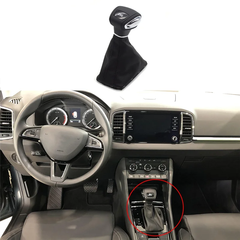 الرائجة سيارة DSG والعتاد التحول المقبض الجلود والعتاد التحول رئيس 56G 713 111 B ، 56G713111B لسكودا كاروك كودياق