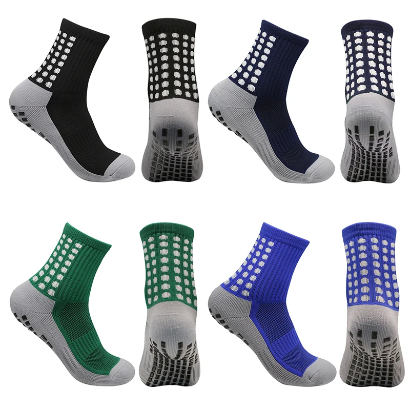 

Men's Football Soccer Socks Sports Cycling Grip Socks Anti Slip Non Slip Grip Pads Socks Running Breathable Tennis Socks