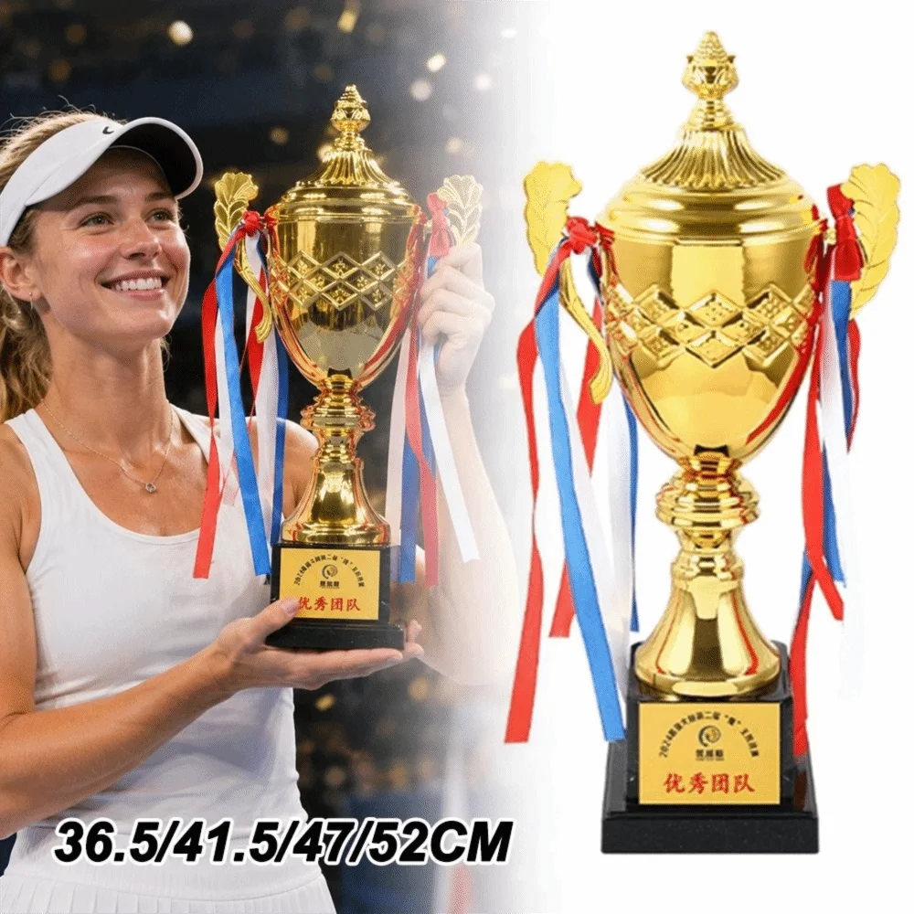 365-415-47-52cm-トロフィーカップメタルモデル大型サイズ優勝カップゴールドカラー精巧な仕上がり参加トロフィー学校賞品
