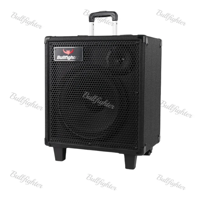 Bullfighter Rechargeable Guitar Speaker 40w Electric Box Wood Guitar Speaker Folk Playing and Singing Audio Outdoor Live Audio