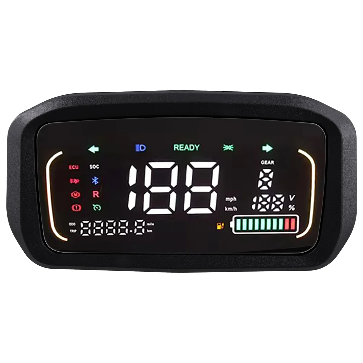 

A06T-48V/60V/72V Colorfull LCD Display Meter Control Panel for EBike Electric