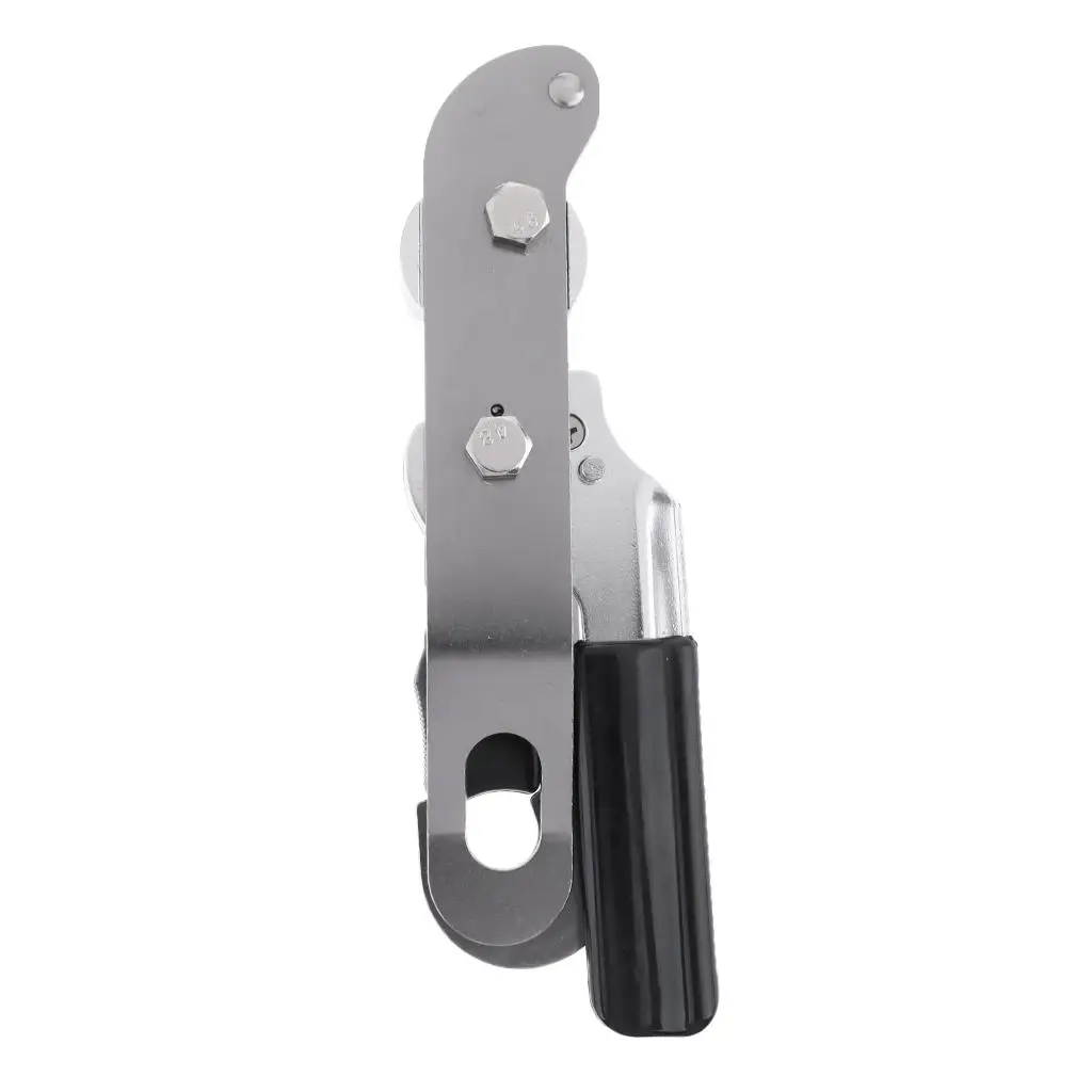 Alloy Stop Descender Hand Control Climbing Descender Gear for 9-13mm Ropes Mountaineering Protection