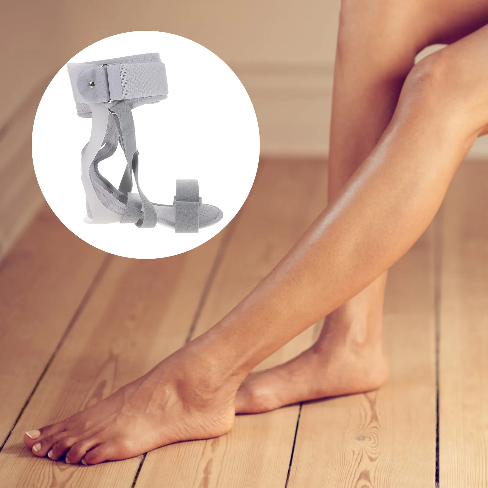 

Профессиональный дышащий ортопедический бандаж для стопы при синдроме отвисающей стопы, регулируемый, легкий, для поддержки голеностопа и пальцев ног