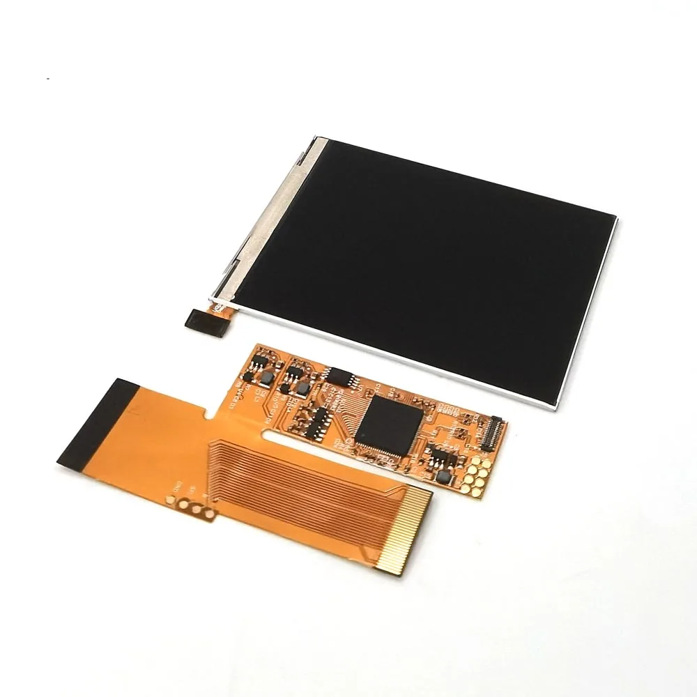 Imagem -03 - Tela Ips Lcd Backlight Kits Gba com 1800mah Bateria de Lítio e Pré-corte Shell para Gameboy Advance Recarregável v2