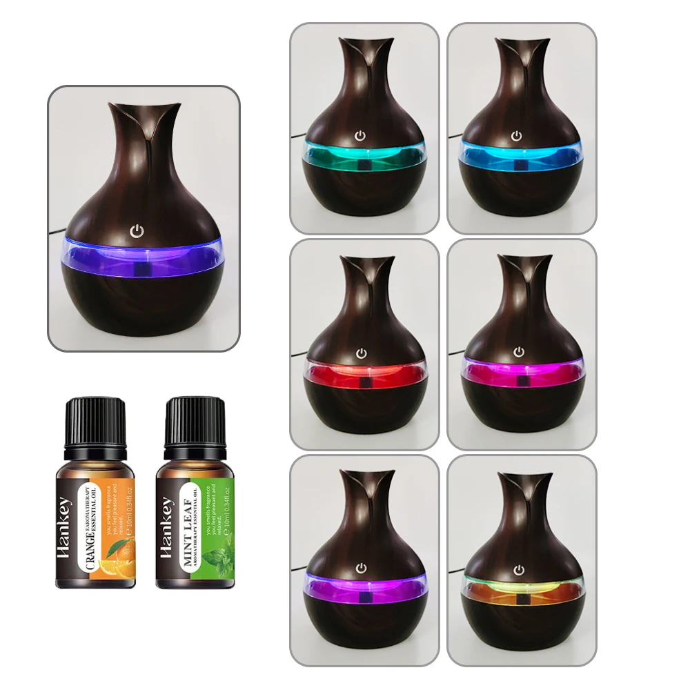 

Diffuser For Home 2 in 1 Aromatherapy Humidifier Oil Diffuser 300ml USB Ultra Quiet for Better Sleep Focus (Includes 2 Oils)