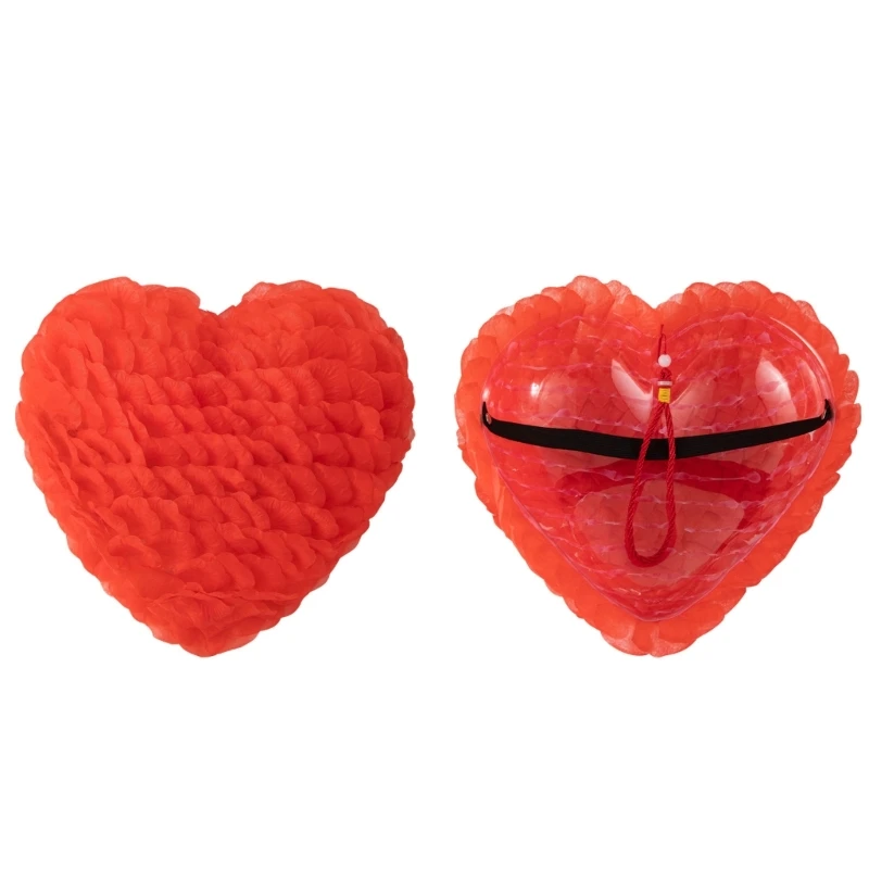 

2Pcs Petals Love Heart Porch Light Covers Hanging Hearts Decor for Front Door Wall Decor, Wedding Party Supplies