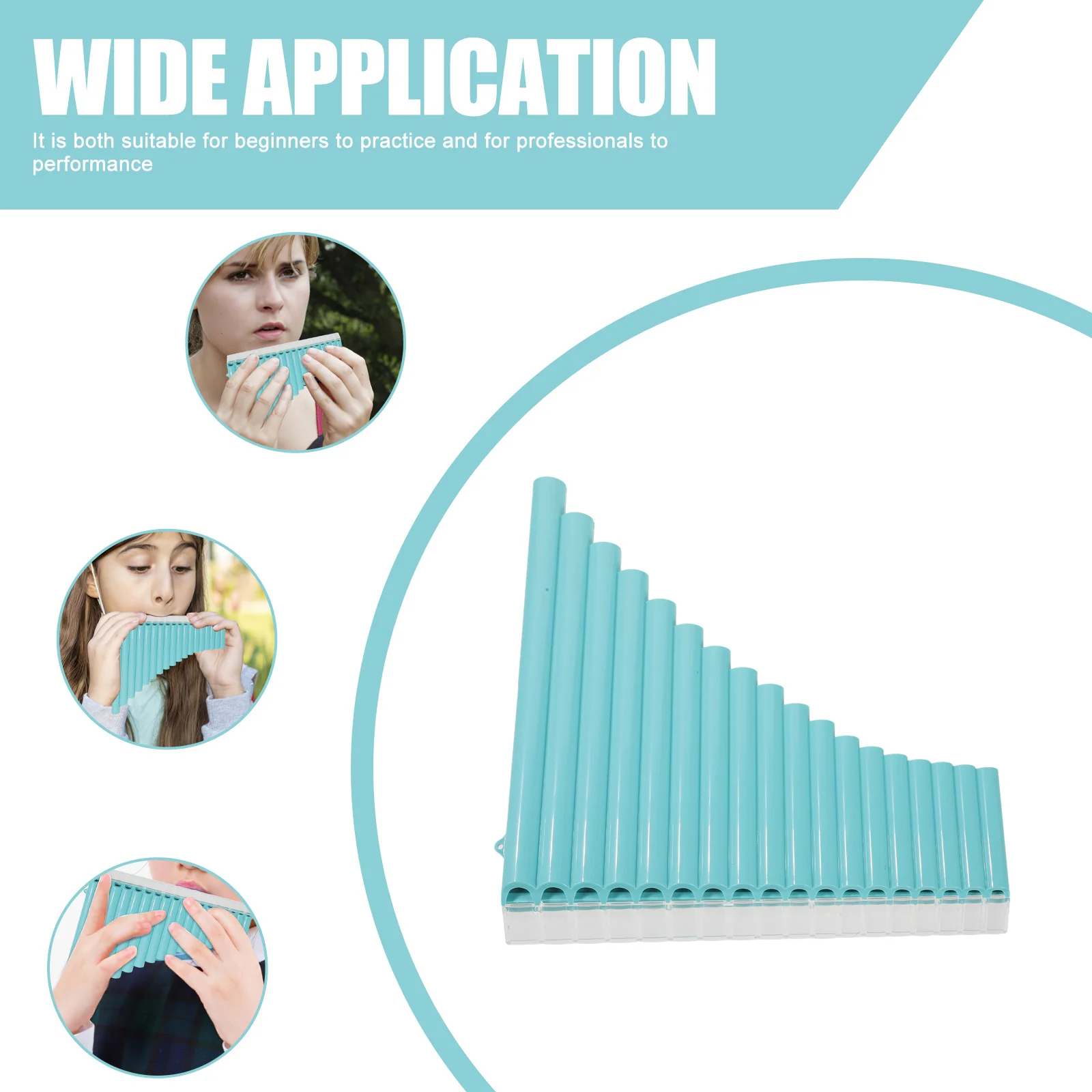 1 مجموعة المبتدئين عموم الناي C مفتاح 18 Panpipe المحمولة المهنية آلة موسيقية المدرسة استخدام عموم المزامير المبتدئين Panpipe مجموعة