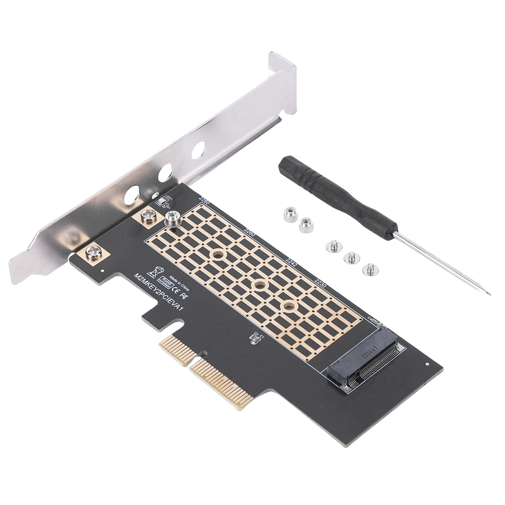 Адаптер M2 SSD M.2 NVME к PCIe 3,0 X4 адаптер M-Key 32 Гбит/с M.2 NVME SSD к PCIe 3,0 X4 адаптер карты для настольного ПК M.2 NVMe SSD