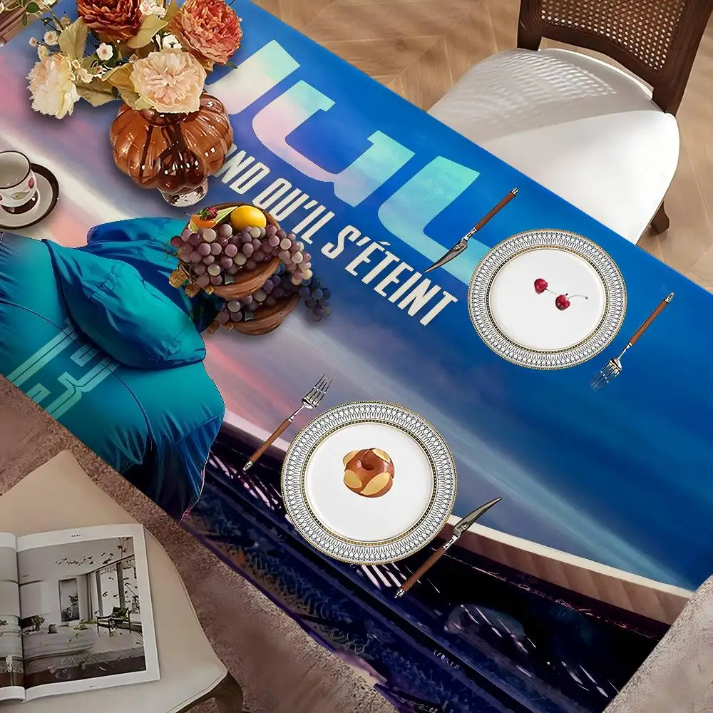 Singer J-JuL Home Tablecloths Dining Decoration And Rectangular Table Accessories Waterproof Cloth Anti-stain