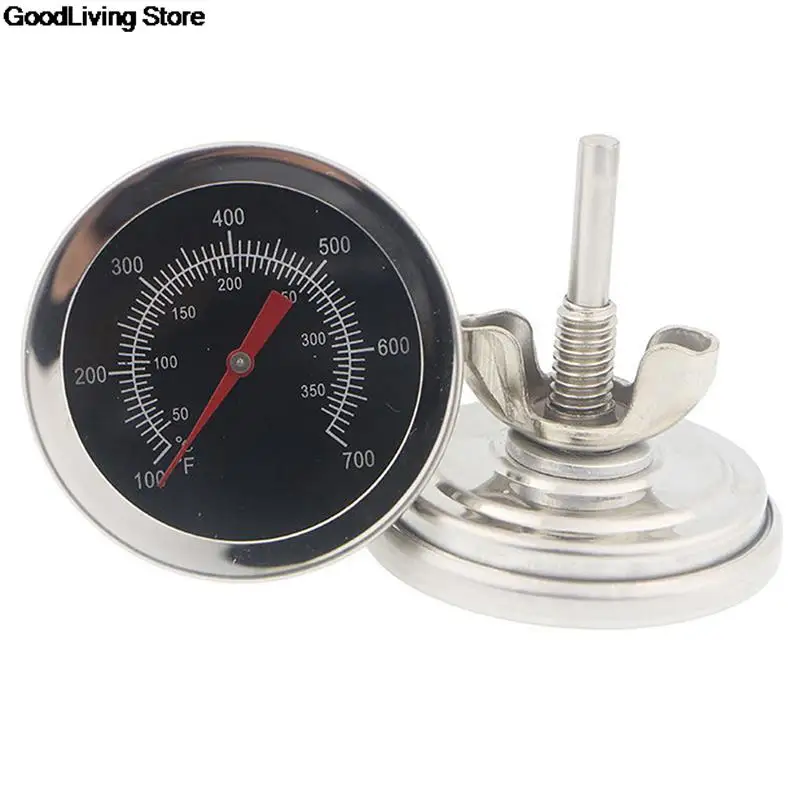 1pc Stainless Steel Oven Thermometers Temperature Gauge 100-700 Degrees Fahrenheit BBQ Gage 30-350 Degrees Celsius Cook Tool