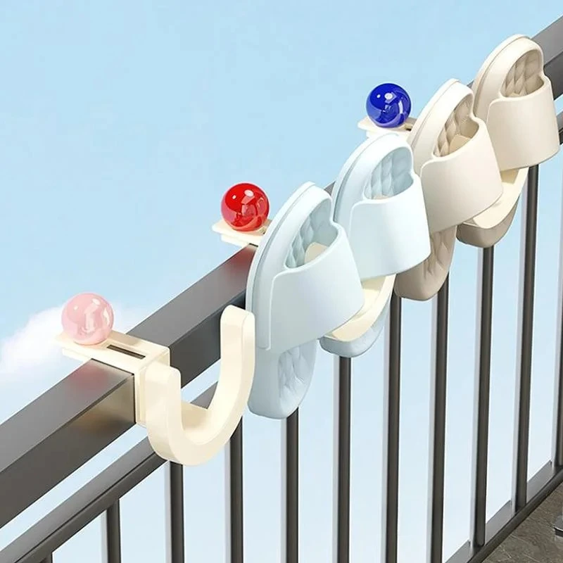 1pc Adjustable Outdoor Electric Tricycle Hook Non-punching Balcony Anti-theft Window Dormitory Bedside Coat Hook