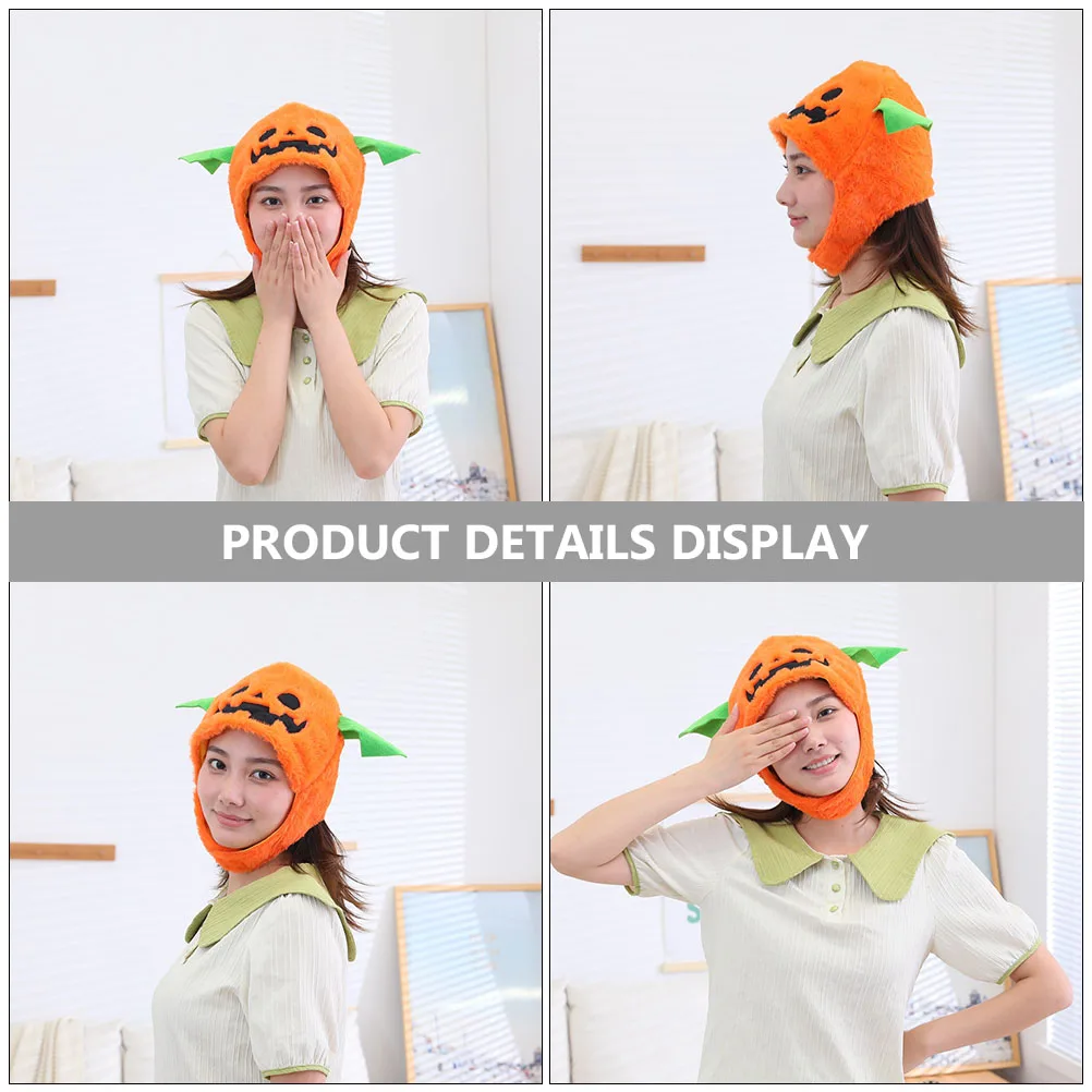 

Pumpkin Head Cover Halloween Cosplay Costume Party Hat Costumes for Adults The Mask Hats s Headpiece Prom