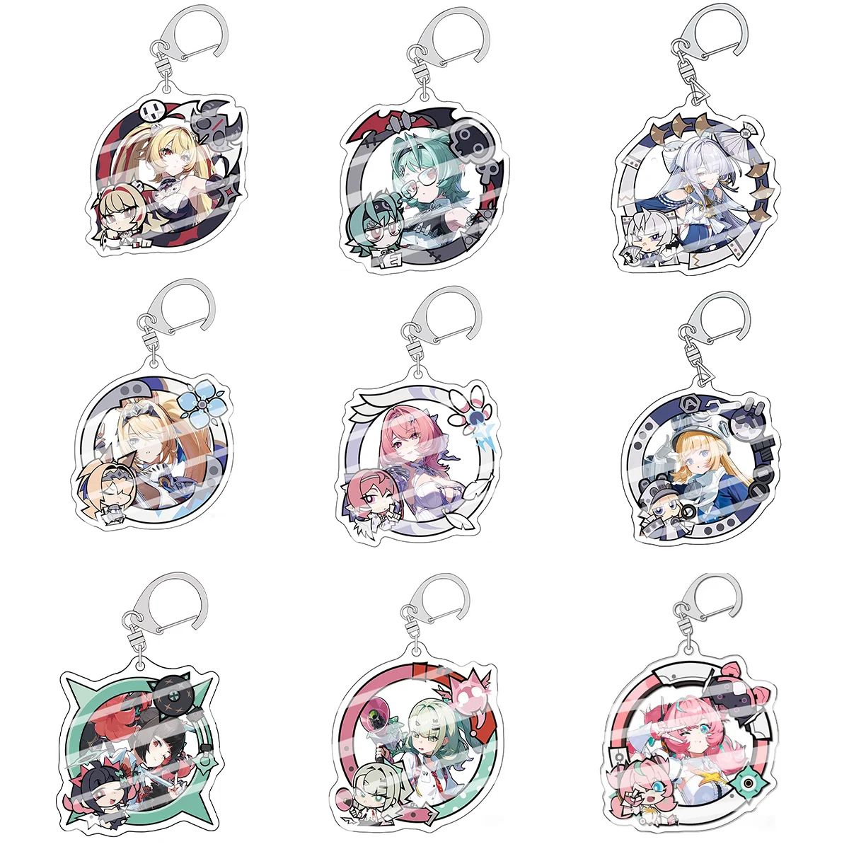 Zenless Zone Zero ZZZ Key Chain Claret Roxy Remielle Sigird Velina Norma Starlight Billy Promeia Anime Fans Collection Gift
