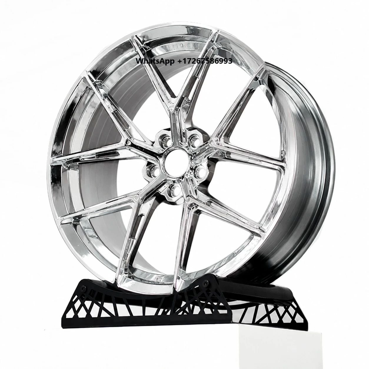 New Customized Forged Electroplated Aluminium Alloy Five Spoke Wheel Hub 20mm ET 18-22 Inches for Various Car Models
