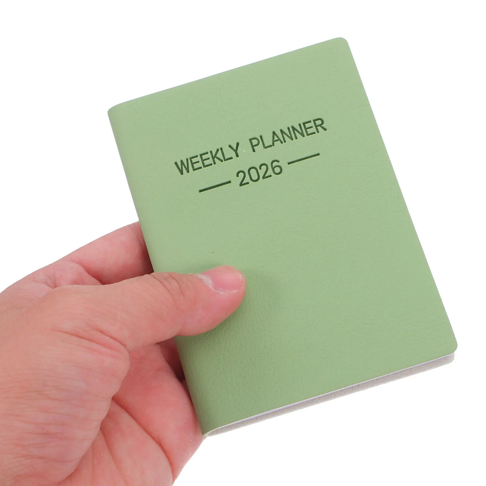 

Pocket Planner 2026 Weekly Monthly Calendar Organizer Compact with Cover Thick Paper Portable Notepad for Travel Office School