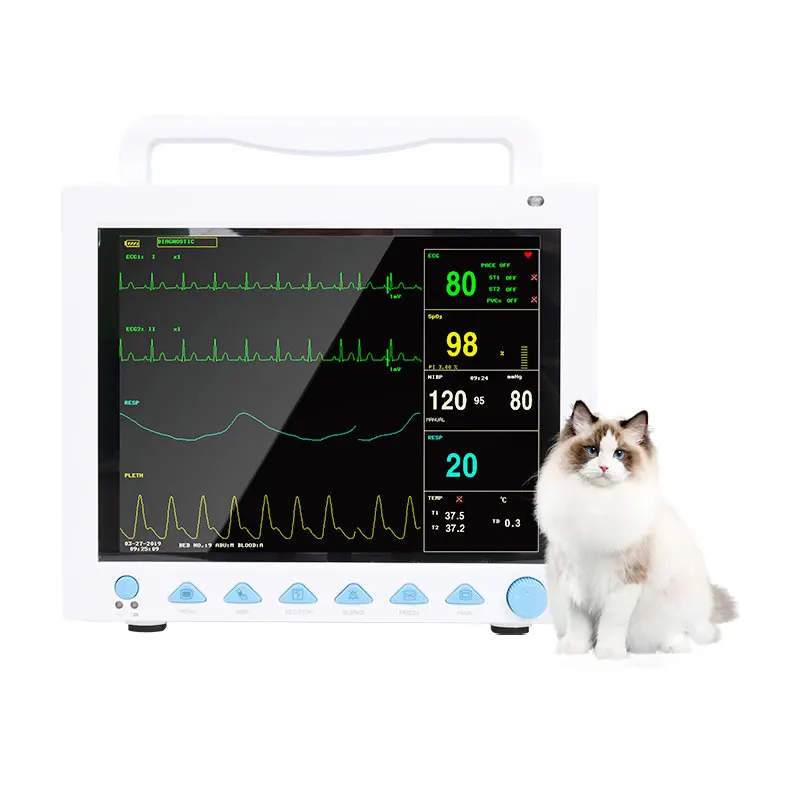 CONTEC-monitor veterinario para pacientes, dispositivo con etco2, CMS8000