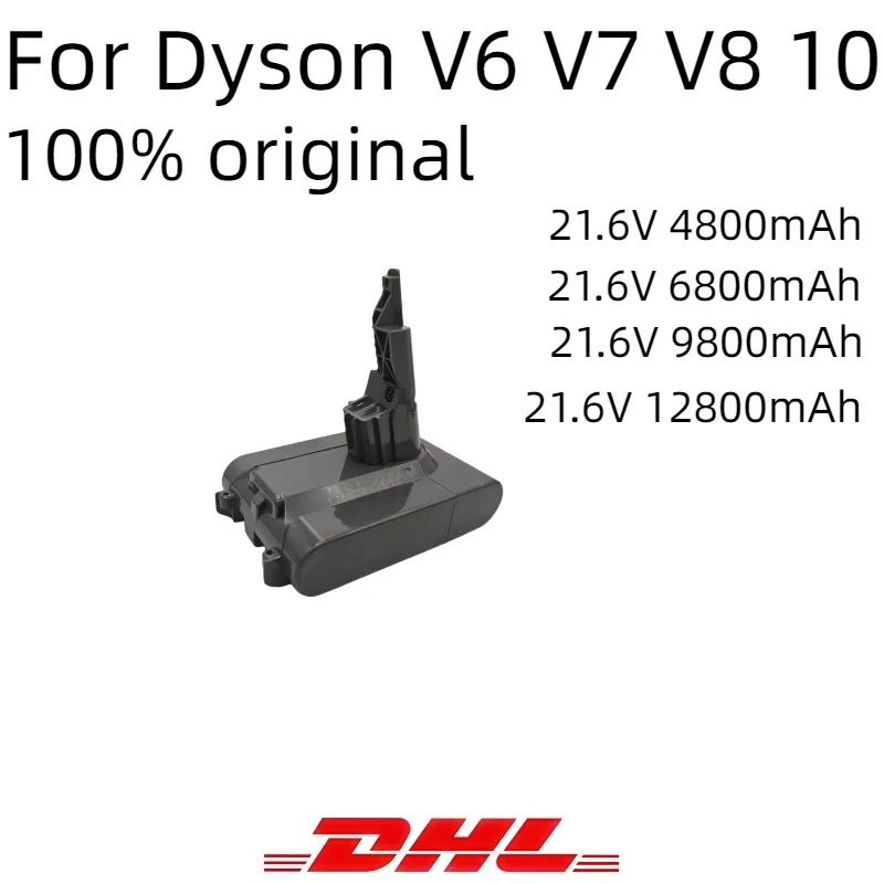 

Dyson rechargeable battery cordless portable vacuum cleaner suitable for V6 V7 V8 V10 21.6V12800mAh series SV09 SV10 SV11 SV12