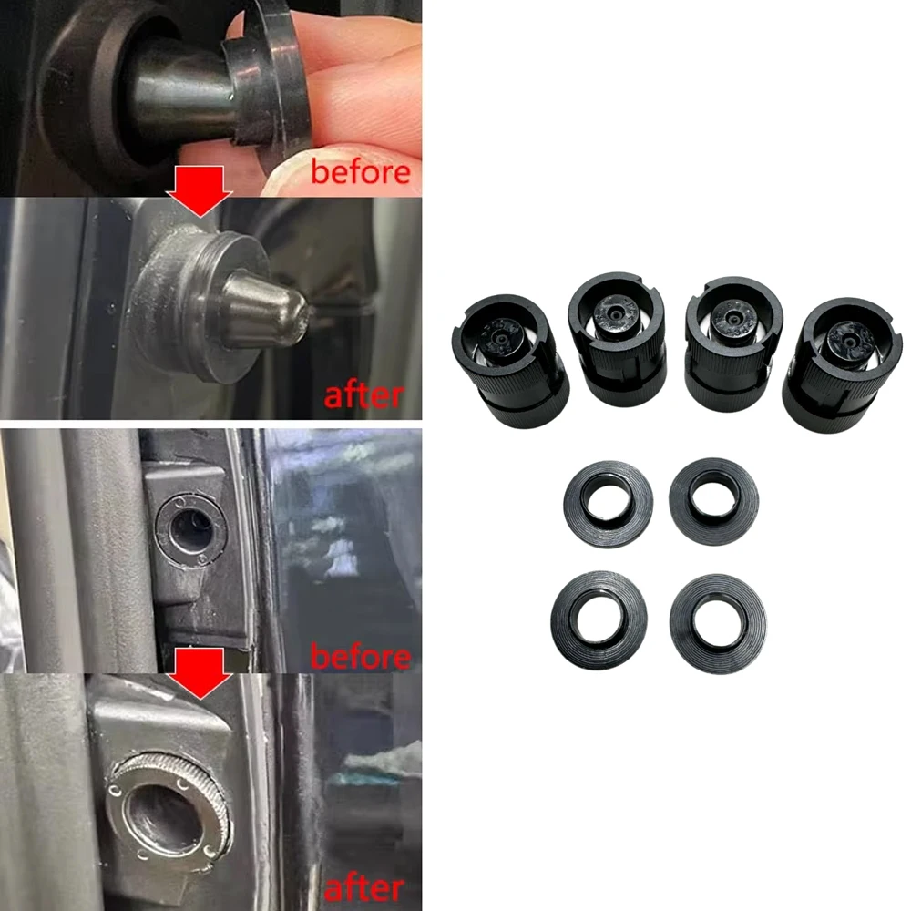 Fit For Mercedes Benz Vito V Class W447 15-22 Car Middle Door Abnormal Noise Elimination Rubber Ring Mute Sound Guide Block 4PCS