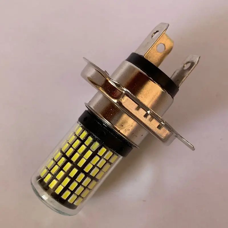 1PC Motorcycle Headlight Led Lights H4 BA20D P15D 3014 144 High Low Beam 12V-80v 6000K White Moto Bulbs Accessories Fog Lamp