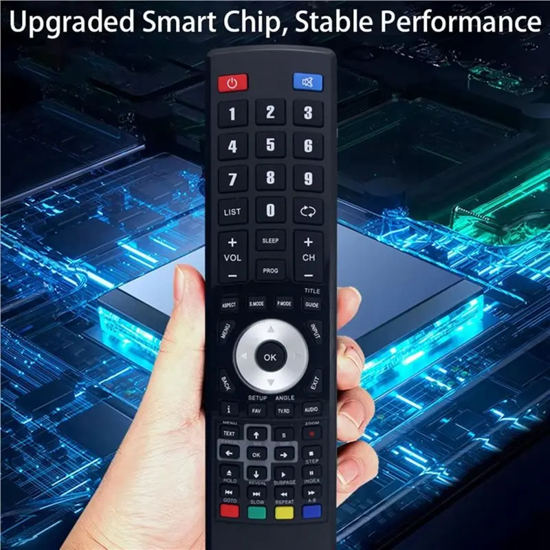 Y47A Replace RM-C3171 Remote Control for JVC TV LT-40E710 LT-22E53B LT42C550 Logik RC16 RC17 Black Plastic