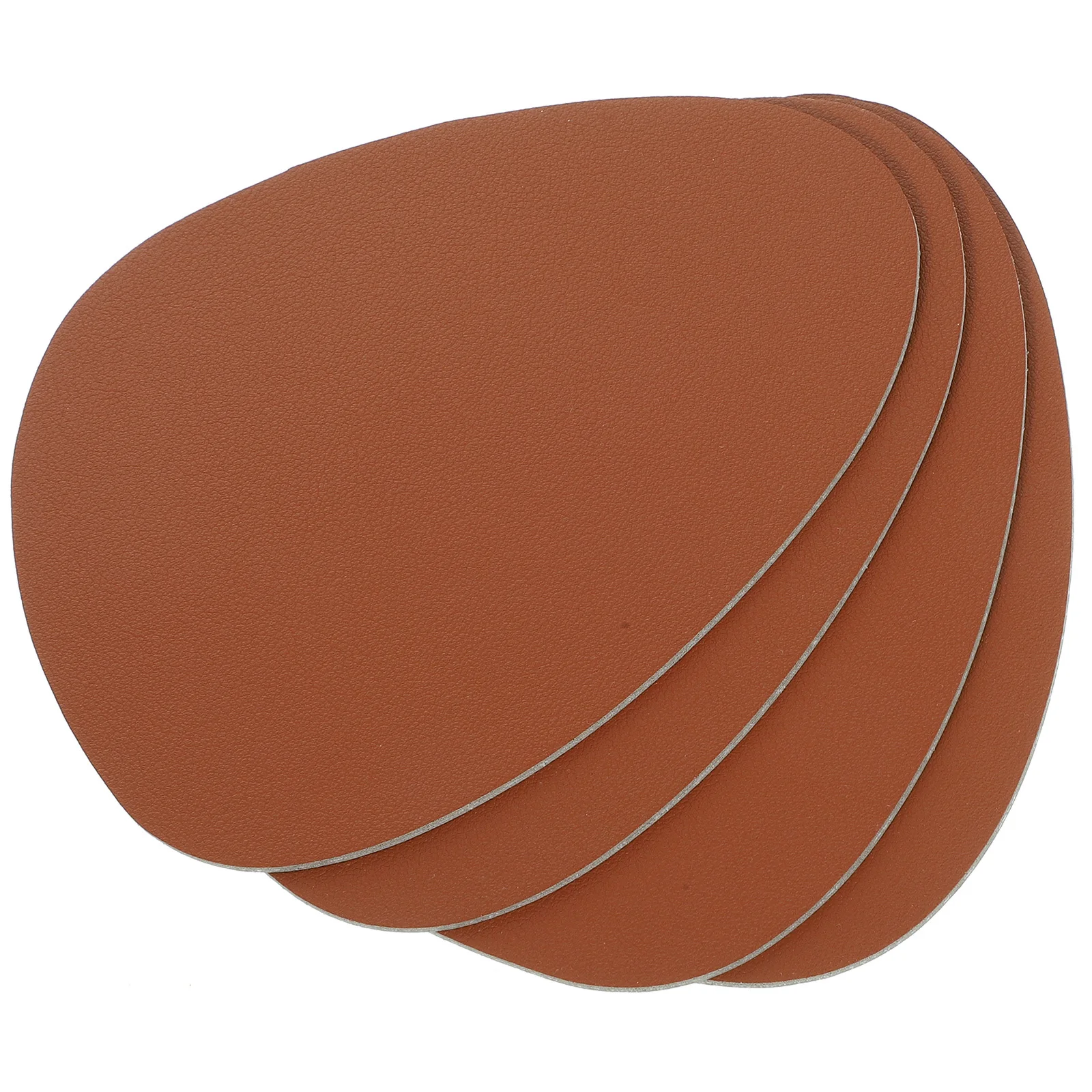 

4Pcs Irregular Nordic Style Cup Mats PVC Heat Resistant Non-Slip Coasters Place Mats for Dining Home Hotel Use