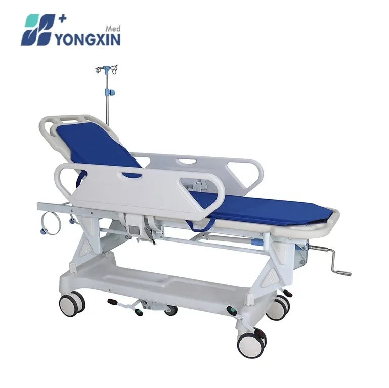 

YXZ-E-2B Manufacturing Vendor Operation Room Stretcher Trolley Adjustable Hydraulic Patient Transfer Trolley