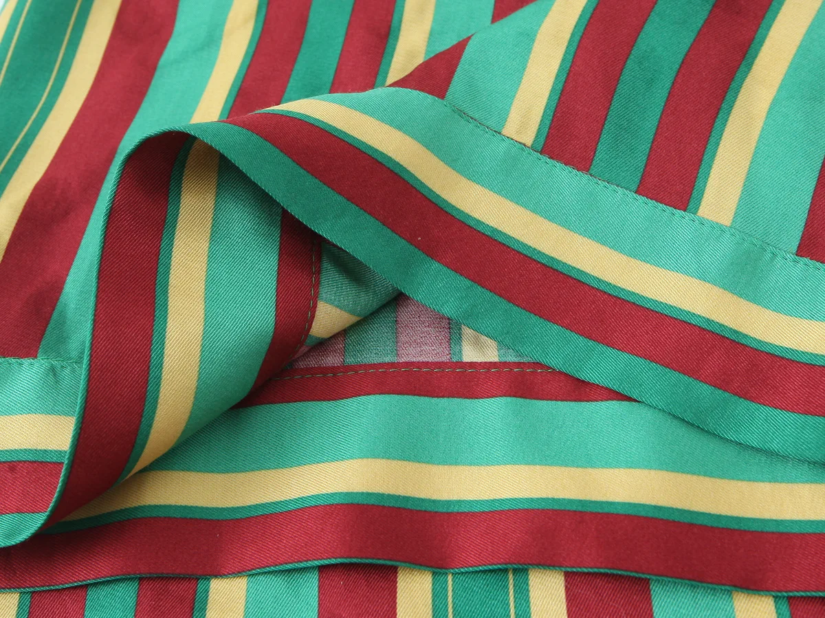 بنطلون بيجامة مخطط للسيدات على الطراز الجديد للخريف الأوروبي والأمريكي عبر الحدود