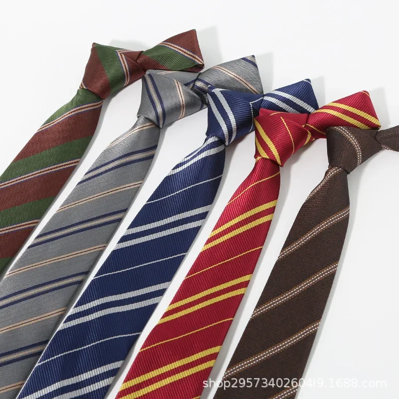 7CM*150CM Wide Men's Tie - Striped Formal Business Necktie for Wedding, Groom, Groomsmen & Office