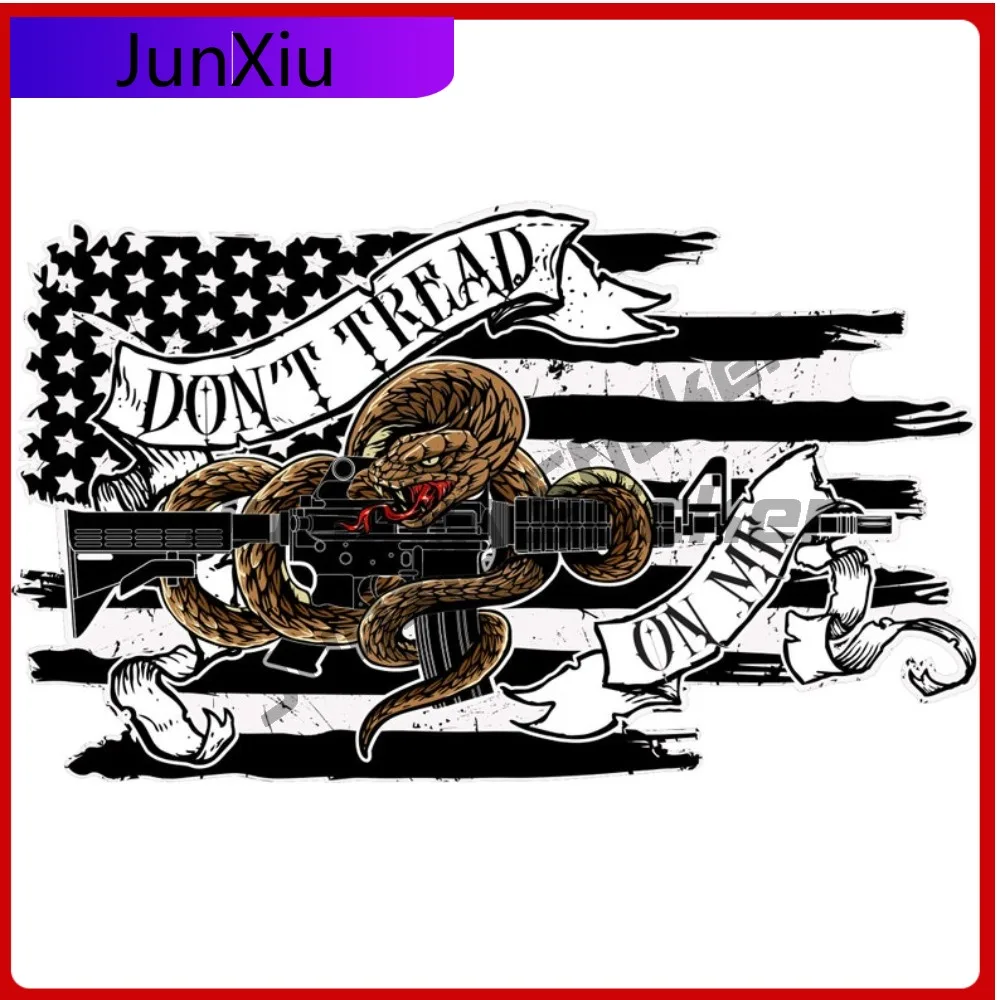 

Gadsden Flag Stickers Dont Tread On Me American Flag Patriotic Sticker Suv Bodywork Bumper Window Car Motorcycle Bicycle Skatebo