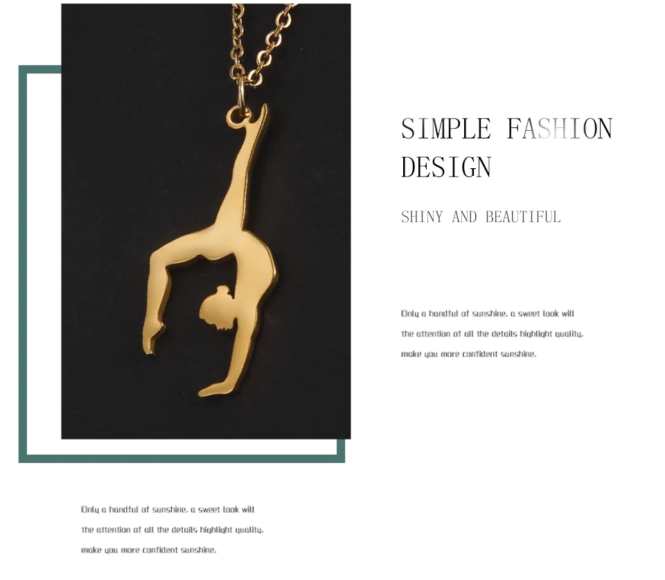 Collana di ginnastica, gioielli personalizzati per Collana di ginnastica, gioielli personalizzati per