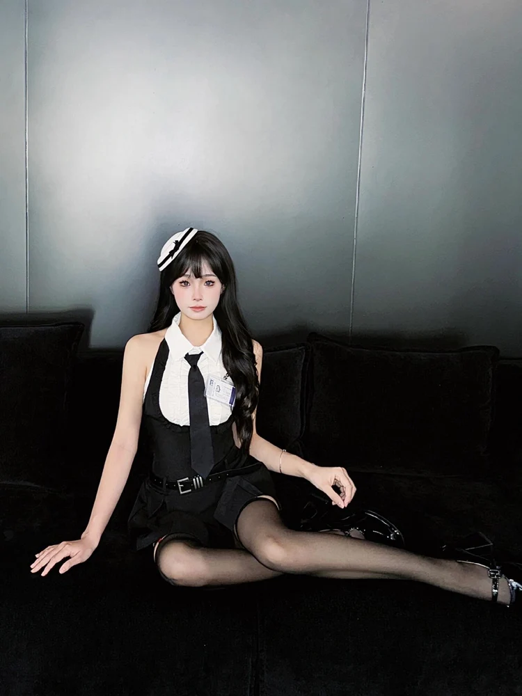 

Костюм American Campus Spicy Girl irt Dr Sweet Aosphere, комплект из двух предметов на Хэллоуин, женский современный костюм ort Lengt...