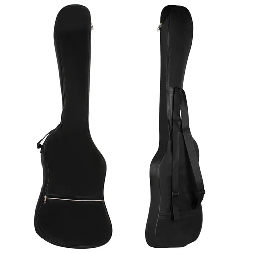 Bolsa para bajo eléctrico, mochila impermeable de tela Oxford para bajo, correas dobles para los hombros, bolsas suaves acolchadas, accesorios para guitarra