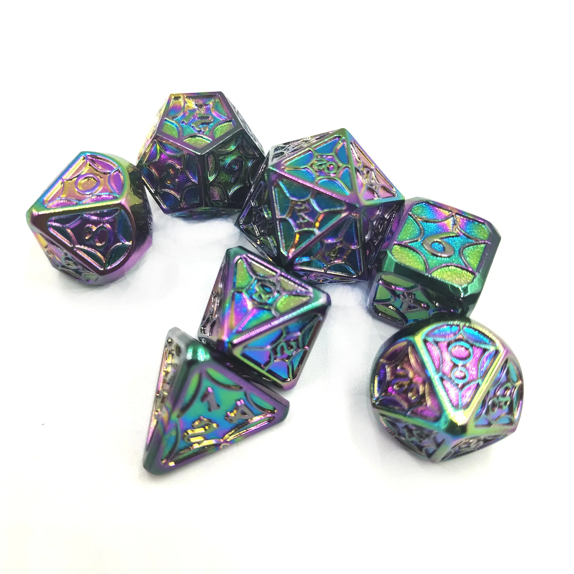 

Metal Dice 7 Pcs Galaxy D&D, Metal DND Dice, Polyhedral Dice Set,Dungeons for Role Playing Rpg Game Pathfinder