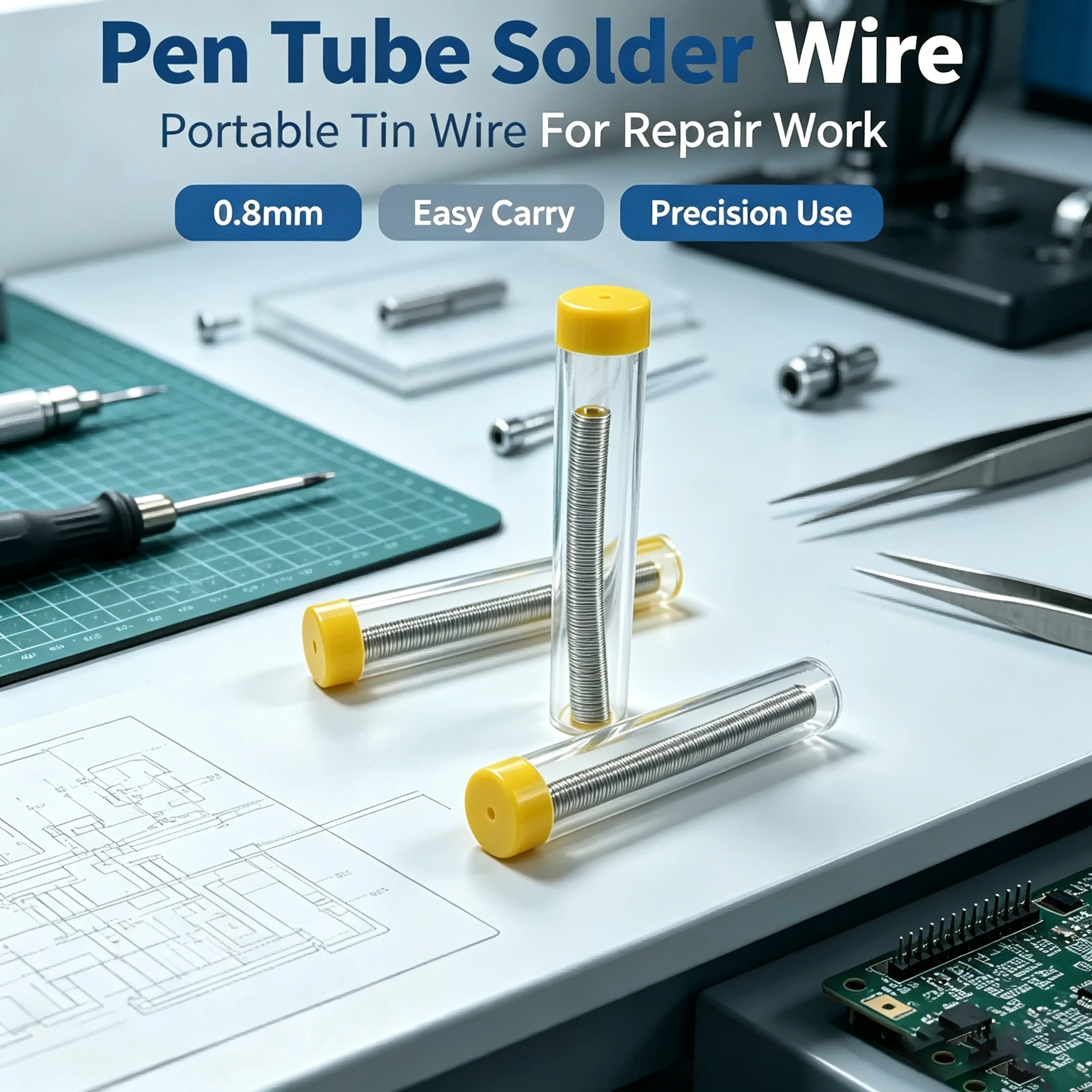 15g High Activity Solder Wire 0.8mm, Solder, Solder Wire, Electrical Maintenance, Metal Welding Accessories
