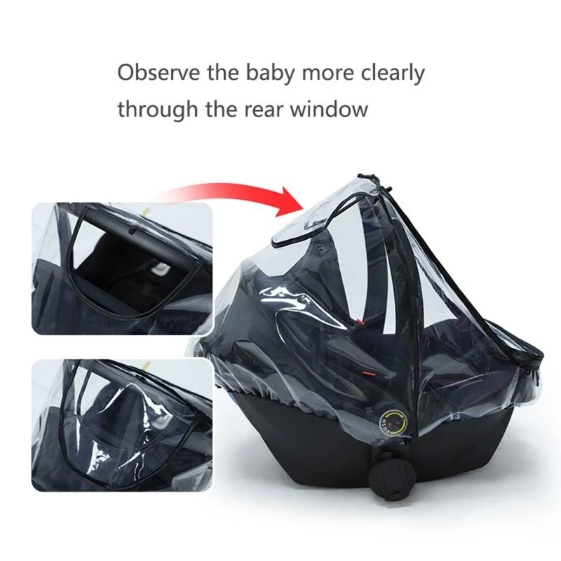 J2HD Baby Car for Seat Rain Cover EVA Stroller Clear Rainco