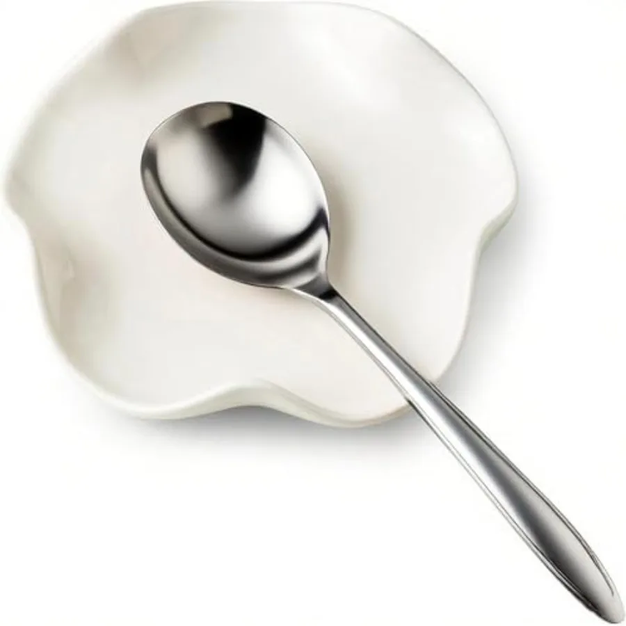 

Spoon Rest for Stove Top 5.3 Ihes Cute Ceramic Spoon Holder for Kitchen Counter Coffee Spoon Holder Utensil Rest for Cng Housew