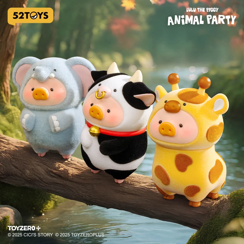 

52TOYS Lulu the Piggy Animal Party, Mystery Box, 1PC Action Figure CollectibleToy Desktop Decoration Gift for Birthday