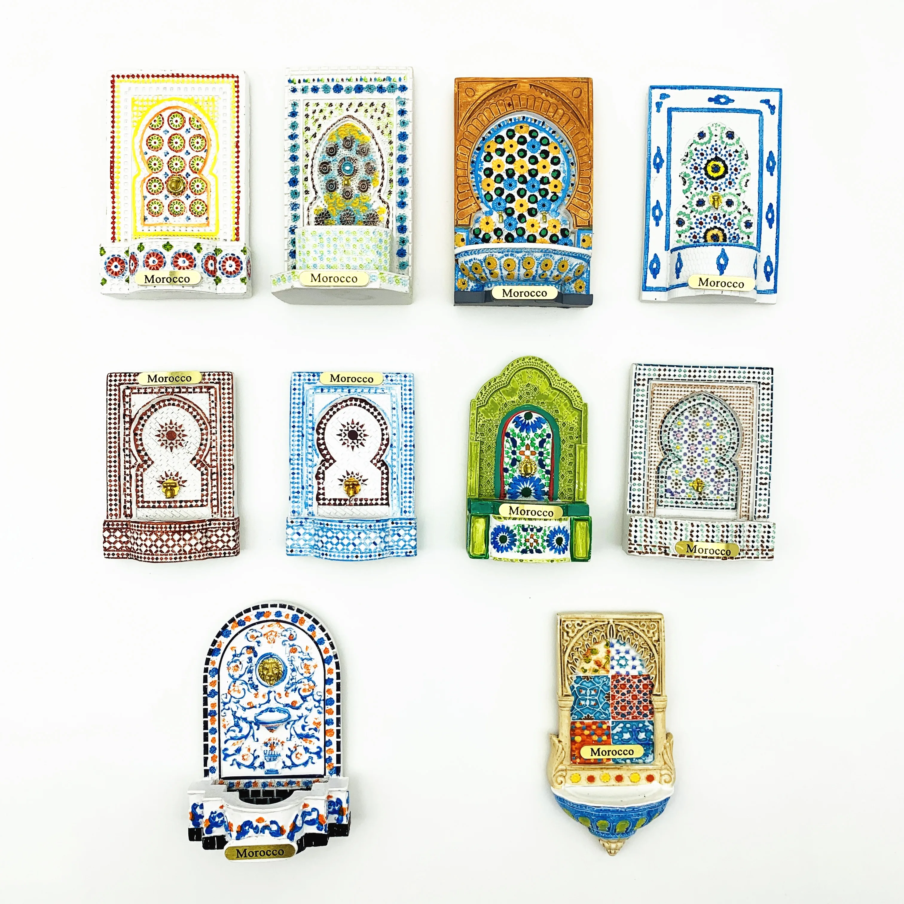 Europe Morocco 3D Fridge Magnets Tourist Souvenir Decoration Articles Handicraft Magnetic Refrigerator Collection Gifts