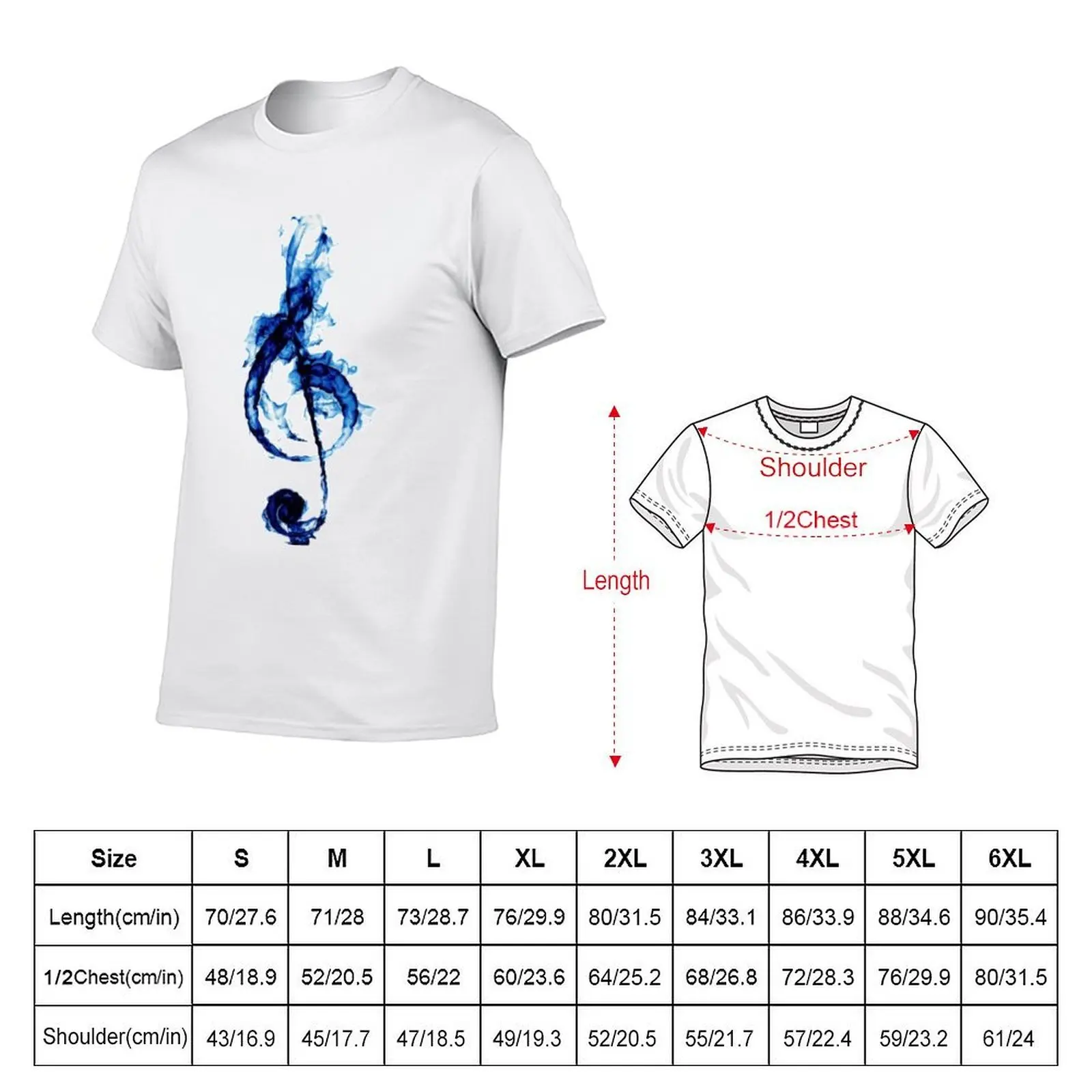 treble clef T-Shirt valentines clothes essential t shirt Men's cotton t-shirt