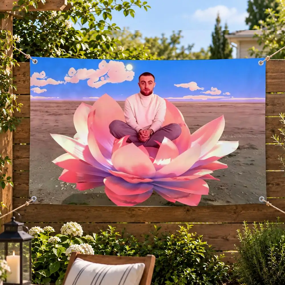 Music Rap Artist Mac Miller Flags Decorative Flag Banner Indoor Outdoor Garden Yard Patio Party Camping Wall Decor Gift