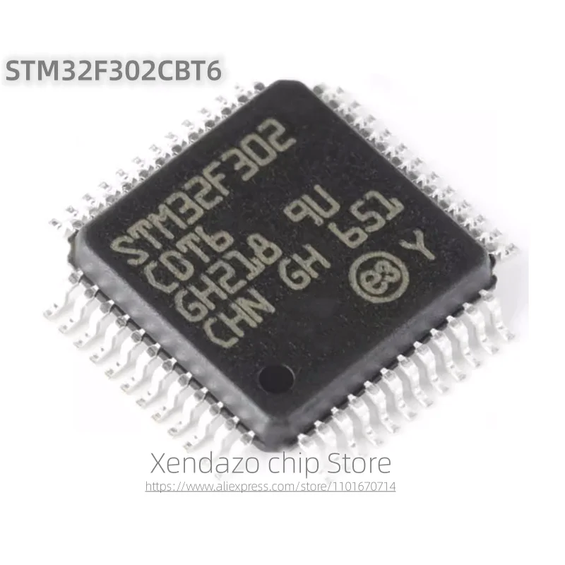 

5 шт./партия, микроконтроллер STM32F302CBT6 STM32F302